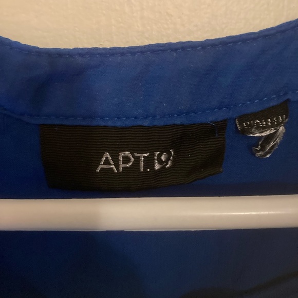 Sheer, Blue Tank Top, Inner Spaghetti Strap. - Picture 3 of 3